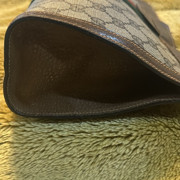 Gucci Ophidia Cherry Clutch-EUC Velcro Closure Added D Rings & Unbranded Strap - Picture 6 of 15